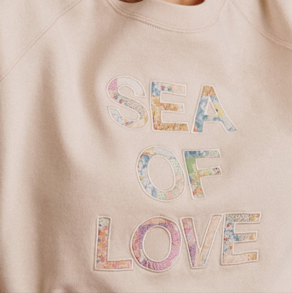 Sezane X Sea NY Cream 'Sea of Love' Sweatshirt - Picture 2 of 8